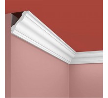 Плинтус (карниз) потолочный из дюрополимера Cosca Decor KX017 Белый 43*43