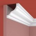 Плинтус (карниз) потолочный из дюрополимера Cosca Decor KX027 Белый 80*80