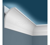 Плинтус (карниз) потолочный из дюрополимера Cosca Decor KX045 Белый 85*55