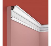 Плинтус (карниз) потолочный из дюрополимера Cosca Decor KX046 Белый 59*31