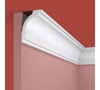 Плинтус (карниз) потолочный из дюрополимера Cosca Decor KX048 Белый 70*50