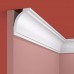 Плинтус (карниз) потолочный из дюрополимера Cosca Decor KX048 Белый 70*50