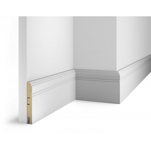 Плинтус напольный МДФ Cosca Decor AP17 Белый 115*16