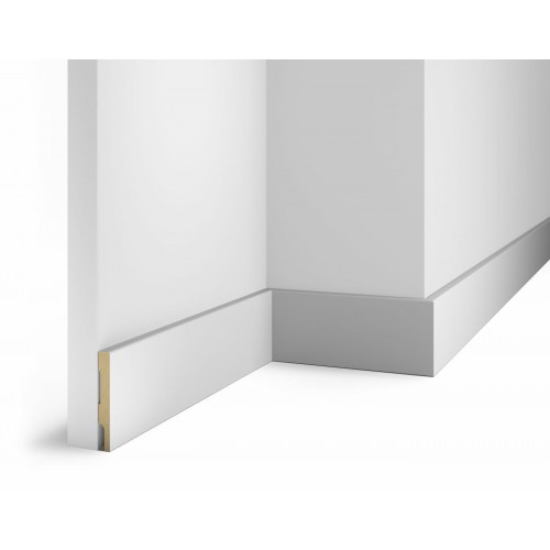 Плинтус напольный МДФ Cosca Decor AP72 Белый 75*10