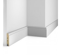 Плинтус напольный МДФ Cosca Decor AP09 Белый 80*16