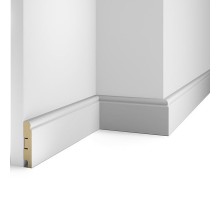 Плинтус напольный МДФ Cosca Decor AP09 Белый 80*16