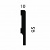 Плинтус МДФ Cosca Decor AP73 Белый 95*10 прямой