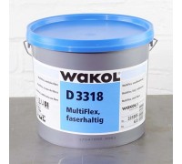 Клей для винила и ПВХ WAKOL D 3318 MultiFlex волокнистый 6 кг