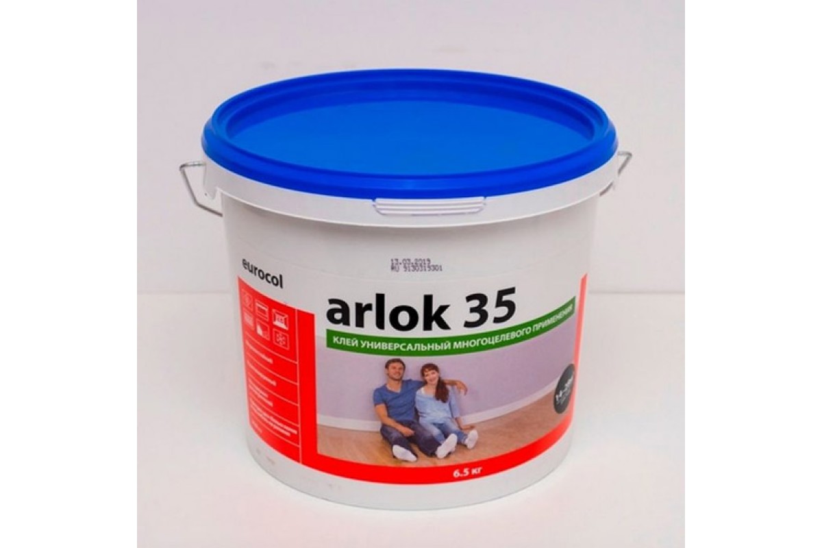 Универсальный клей для пвх. Клей для ПВХ Arlok 35. Arlok 35 6.5 кг клей д/ПВХ дисперсионный. Арлок 13 кг. Клей для виниловой плитки для пола Arlok 35.