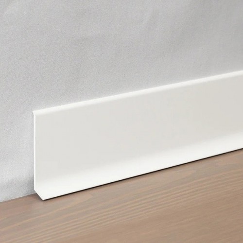 Алюминиевый плинтус ПЛ-60 Белый 60*10*3000