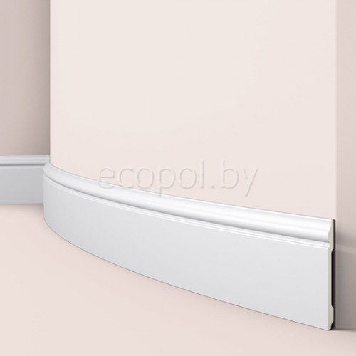 Плинтус для пола гибкий NMC FL2 FLEX Белый 120*15