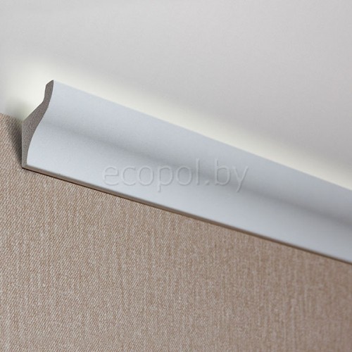 Карниз под подсветку (плинтус потолочный) из дюрополимера NMC Wallstyl IL3 50*33