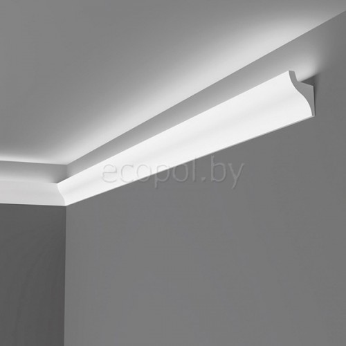 Карниз под подсветку (плинтус потолочный) из дюрополимера NMC Wallstyl IL3 50*33