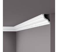 Плинтус (карниз) потолочный из дюрополимера NMC Wallstyl WT10 Белый 84*84