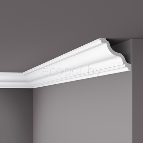 Плинтус (карниз) потолочный из дюрополимера  NMC Wallstyl WT11 Белый 106*126
