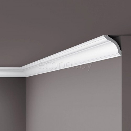 Плинтус (карниз) потолочный из дюрополимера  NMC Wallstyl WT15 Белый 70*70