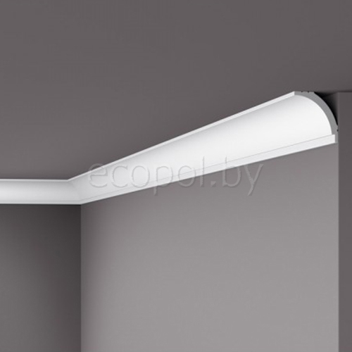 Плинтус (карниз) потолочный из дюрополимера  NMC Wallstyl WT16 Белый 45*45