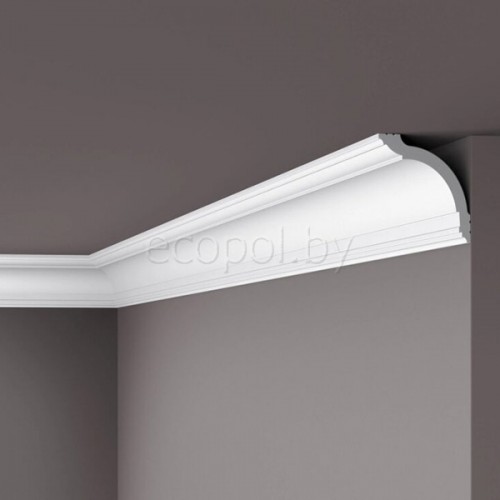 Плинтус (карниз) потолочный из дюрополимера  NMC Wallstyl WT17 Белый 95*95