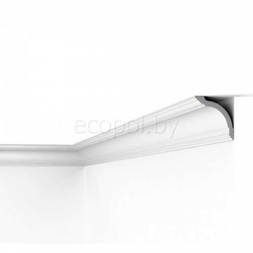 Плинтус (карниз) потолочный из дюрополимера  NMC Wallstyl WT17 Белый 95*95