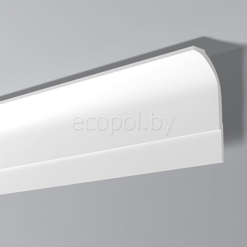 Плинтус (карниз) потолочный из дюрополимера NMC Wallstyl WT22 Белый 225*100