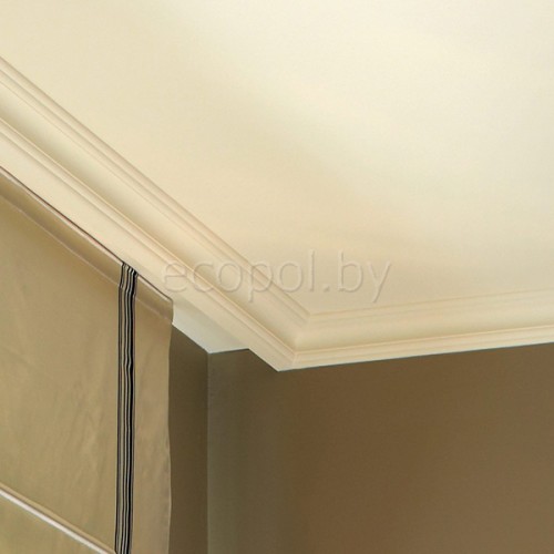 Плинтус (карниз) потолочный из дюрополимера NMC Wallstyl WT5 Белый 52*52