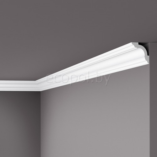 Плинтус (карниз) потолочный из дюрополимера NMC Wallstyl WT5 Белый 52*52
