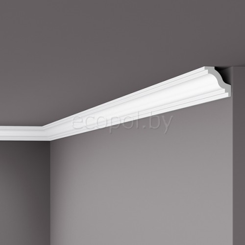 Плинтус (карниз) потолочный из дюрополимера NMC Wallstyl WT6 Белый 40*40