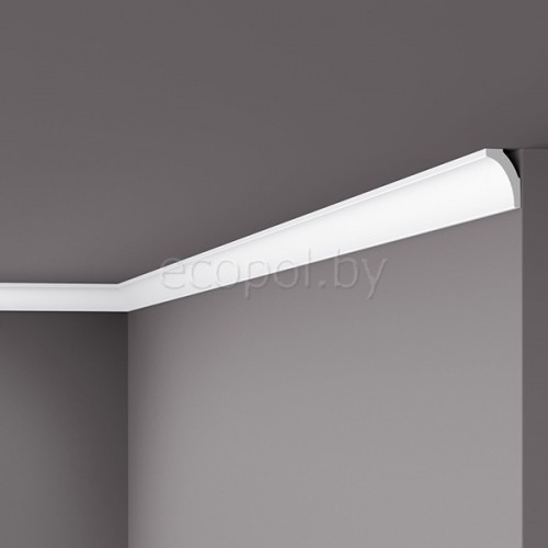 Плинтус (карниз) потолочный из дюрополимера NMC WALLSTYL  WT8 Белый 30*20