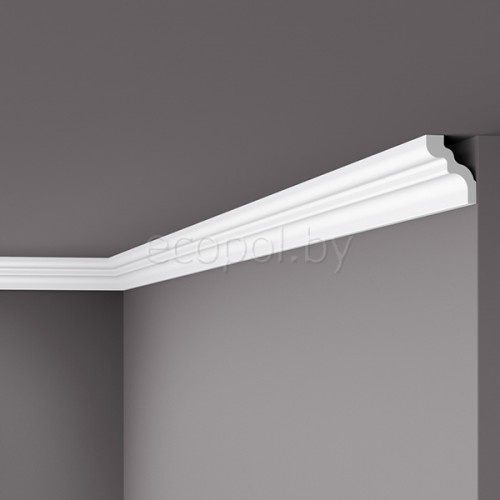 Плинтус (карниз) потолочный из дюрополимера NMC Wallstyl WT9 Белый 49*42