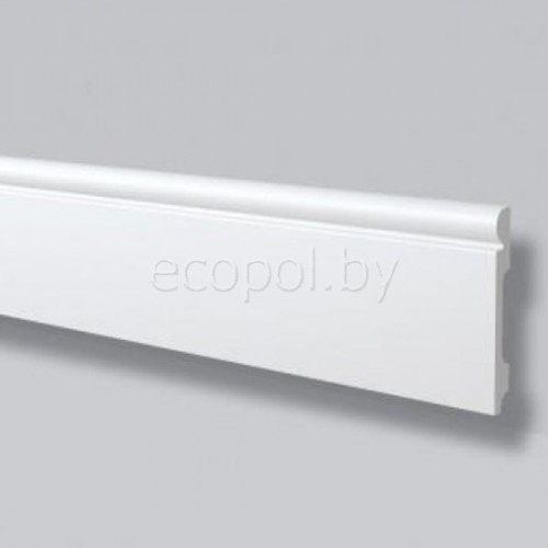 Плинтус для пола из дюрополимера NMC FL4 Белый 150*20 Плинтус для пола из дюрополимера NMC FL4 Белый 150*20