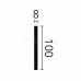 Плинтус для пола из дюрополимера NMC FL9 Белый 100*8