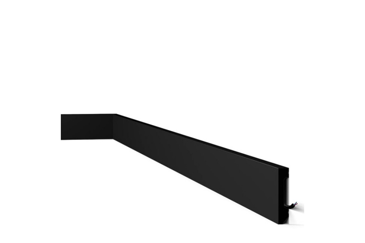 Плинтус напольный NMC FT2 BLACK WALLSTYL Чёрный 58*13 купить с ...