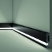Плинтус NMC IL11 BLACK WALLSTYL Черный 80*20 Бельгия