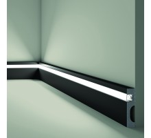 Плинтус напольный NMC IL11 BLACK WALLSTYL Черный 80*20