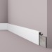 Перекрывающий плинтус для пола из дюрополимера NMC CF2 WALLSTYL Белый 110*22