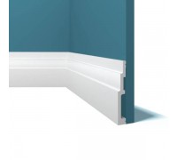 Плинтус из дюрополимера Perfect Plus P109 Белый 110*16