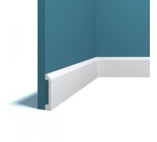 Плинтус из дюрополимера Perfect Plus P141 Белый 70*13
