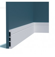 Плинтус из дюрополимера Perfect Plus P204 Белый 120*18