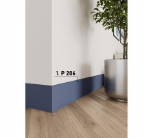 Плинтус из дюрополимера Perfect Plus P206 Белый 200*14
