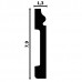 Плинтус напольный из дюрополимера Perfect Plus P29 Белый 79*13