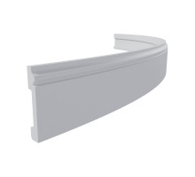 Плинтус гибкий из полиуретана Perfect Plus P29 Flex Белый 79*13