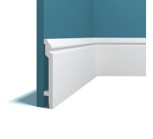 Плинтус из дюрополимера Perfect Plus P31 Белый 138*20