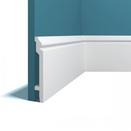Плинтус напольный из дюрополимера Perfect Plus P31 Белый 138*20