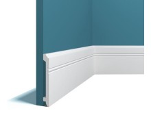Плинтус из дюрополимера Perfect Plus P43 Белый 106*13