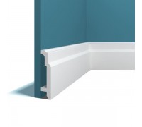 Плинтус из дюрополимера Perfect Plus P45 Белый 106*25