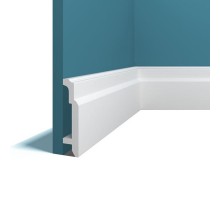 Плинтус из дюрополимера Perfect Plus P45 Белый 106*25