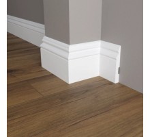 Плинтус из дюрополимера Perfect Plus P50 Белый 126*16