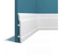 Плинтус из дюрополимера Perfect Plus P63 Белый 150*22