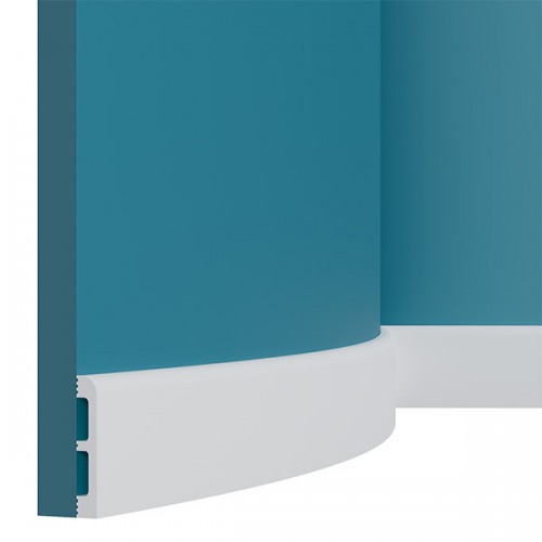 Плинтус для пола гибкий Perfect Plus P83 Flex Белый 80*13