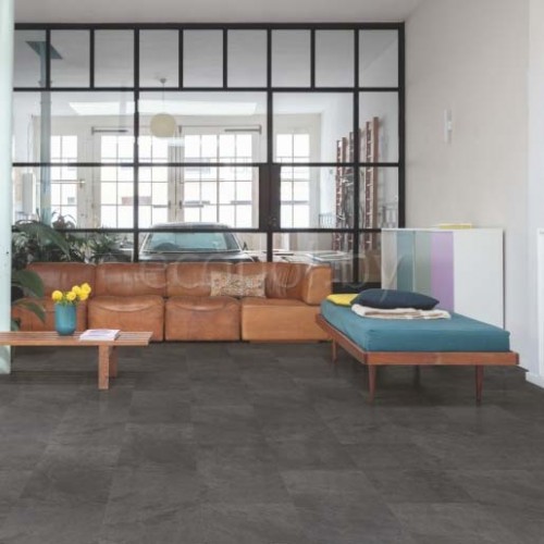 Виниловый пол Quick Step Alpha Vinyl Tiles AVST40035 Сланец черный Виниловый пол Quick Step Alpha Vinyl Tiles AVST40035 Сланец черный